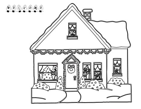 Christmas House Coloring Pages - Part 6